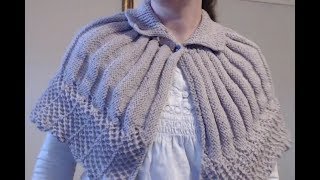 How to knit a Capelet  Shawlette [upl. by Edholm]