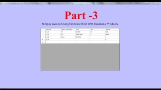 Invoice in datagridview Part3 [upl. by Larrej455]