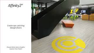 Polyflor Affinity255 PUR heavy commercial luxury vinyl tiles [upl. by Aititel]