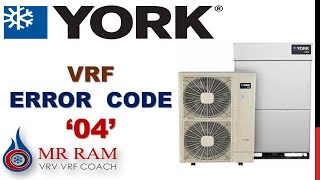 YORK VRF ALRAM CODE 04 ENGLISH [upl. by Mossolb734]