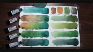 DANIEL SMITH video Watercolor PrimaTek Amazonite Genuine Mixes for Landscapes [upl. by Asilad]