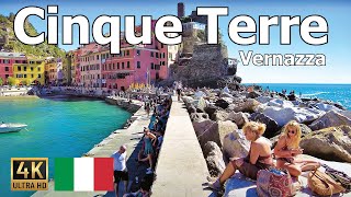 Cinque Terre Italy 🇮🇹 4K Walking Tour  Vernazza [upl. by Nedla960]