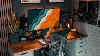 My ULTIMATE Cozy DESK SETUP Tour 2024  Workspace for Productivity amp Creativity [upl. by Lysander]