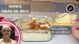 Homus de Grão de Bico Proteica  Barata e Fácil  vegan semgluten [upl. by Yk190]