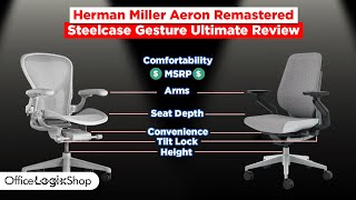 Herman Miller Aeron vs Steelcase Gesture 2023 Review  Which is Better [upl. by Knowlton]