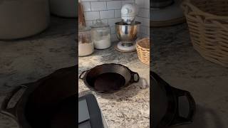 Lodge Cast Iron 9 Inch Pie Pan 🥧 Cast Iron  Pie Pan castironcooking castironpan [upl. by Lynus]