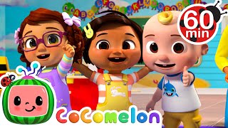 Nina and JJ Stretching with Friends  60 Minutes of Cocomelon Nursery Rhymes for Kids [upl. by Hedi]