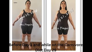 Day 28 amp 29 Carnivore Diet Journey  Official end of week 4 weighin  Body changes in 28 days [upl. by Ynoep]