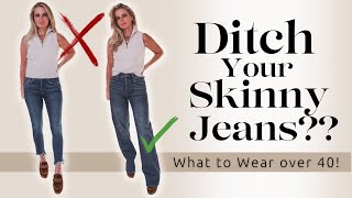 Dont Look Frumpy In Your JeansSharing The Top Denim Trends of 2023 Fashion Over 40 [upl. by Edelman281]