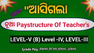 New Pay Structure Of Level V B to Level III  Elementary Teachers Pay Structure 2024 Odisha [upl. by Feingold450]