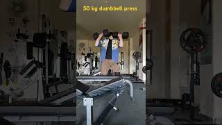 50 kg dumbbell press [upl. by Cosme]