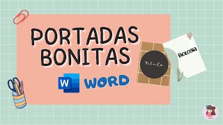 PORTADAS BONITAS en WORD 2022 [upl. by Aisel]