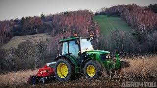 Talerzowanie na górach John Deere 5080M amp Grano System shark 3 Świętokrzyskie [upl. by Omero]