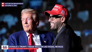 🇺🇸 Latino stars Nicky Jam amp Henry Cejudo join MAGA at Donald Trump rally in Las Vegas Nevada [upl. by Michale]