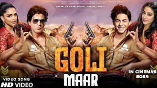 Goli Maar Song  Shahrukh Khan  Aryan Khan  Deepika Padukone  Janhvi Kapoor  Shahrukh Khan Songs [upl. by Damas]