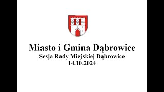 VII Sesja Rady Miejskiej Dąbrowice 05112024r [upl. by Sanoy]