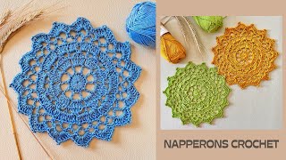 Comment faire des NAPPERONS RONDS au crochet pour la decoration de votre maison  tutorielcrochet [upl. by Yesnil87]