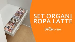 Set Organi Ropa Latte Betterware [upl. by Oetsira8]