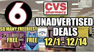 CVS UNADVERTISED DEALS 121  1214  NEW DEALSFREEBIES amp MORE [upl. by Messab]