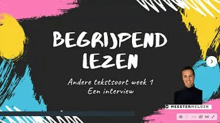 Groep 5  begrijpend lezen  een interview [upl. by Atinreb]