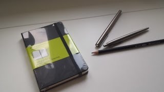 Moleskine Plain Notebook review with writing test [upl. by Brewster202]