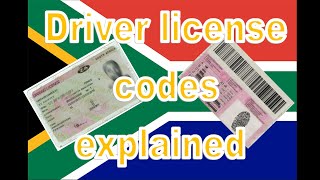 Driver license codes explained [upl. by Torray]