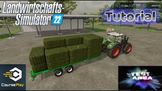 LS22 Courseplay Tutorial 11 Ballensammeln mit Autoload Funktion [upl. by Livvi]