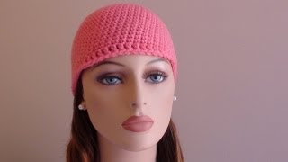 How to Crochet a Beanie for Beginners [upl. by Hinkel]