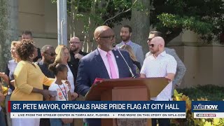 St Pete kicks off LGBTQ Pride month with flag raising ceremony [upl. by Carmita417]