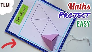 3D Shapes Maths Working Model Maths Project Easy Shapes Maths TLM Maths Working Model Maths TLM [upl. by Canada]