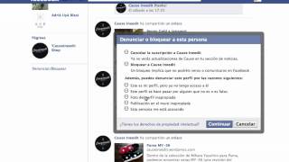 Cómo denunciar el perfil de una persona en Facebook [upl. by Eremaj501]