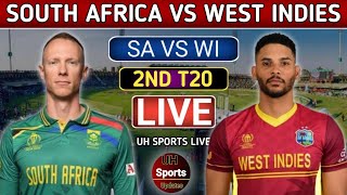 SA VS WI Live Score  South Africa Vs West Indies 2nd T20 Match Live Cricket Commentary  1ST IN [upl. by Diann]