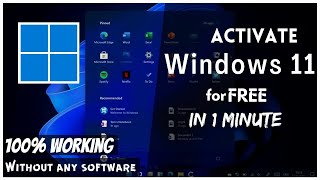 How to Activate Windows 11 for FREE in 1 Minute  Without any Software  Techy Rhino [upl. by Arney545]