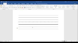 How to Insert a Line in Word The QUICK amp EASY Way  How to Make a Line in Word 2016 [upl. by Ide]