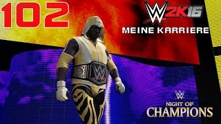 WWE 2K16 Meine Karriere 102 PS4  Night of Champions 2017 Titelkampf gegen Brock Lesnar [upl. by Cattima]