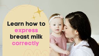 How to Breast Milk Correctly With Hands [upl. by Aihsyak]