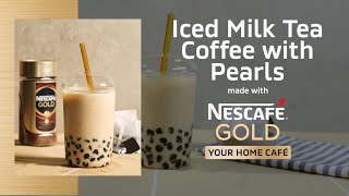 How to Make Iced Milk Tea Coffee this Summer with NESCAFÉ GOLD [upl. by Aernda]