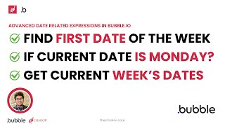 ✅ Get This Weeks Dates in Bubbleio Plus Find First Date amp Check Current Monday [upl. by Ahsaenat]