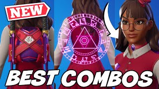 THE BEST COMBOS FOR NEW ISABELLE SKIN EXTRACURRICULARMOR BUILTINEMOTE  Fortnite [upl. by Valerlan30]