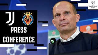 🔴 Juventus v Villarreal  LIVE ALLEGRI PREMATCH PRESS CONFERENCE  Champions League [upl. by Narok]