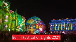 Berlin Festival of Lights 2021  Berliner Lichterfest 2021 [upl. by Leahkim]