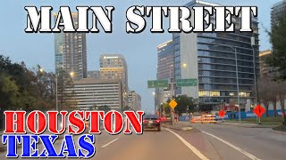 Main Street  Houstons LONGEST Street  Houston  Texas  4K Street Drive [upl. by Sugar734]