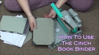 How To Use The Cinch Book Binding Machine [upl. by Hakim794]