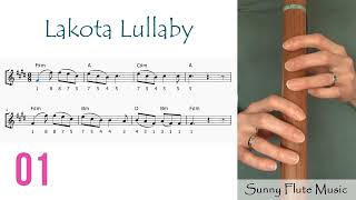 Lakota Lullaby  Play Along Song  Intermediate  F [upl. by Orodisi]