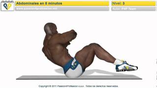 Abdominales en 8 minutos nivel 3  NO MUSIC flv [upl. by Zinah]