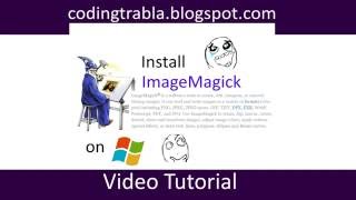 Install ImageMagick 7025Q16x64 on Windows byAO [upl. by Leizar]