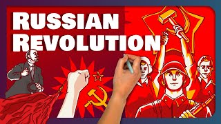 The Russian Revolution in 7 minutes [upl. by Ahsinert270]