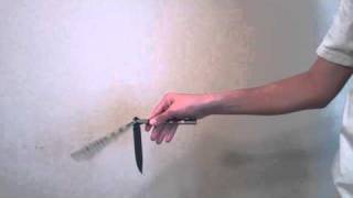 Balisong Tutorial Thumb Roll Beginner [upl. by Ayna]