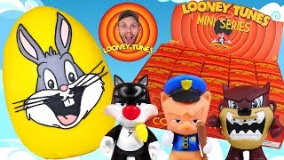 Looney Tunes Mini Series Full Case of Blind Boxes  Huge Play Doh Bugs Bunny Surprise Egg [upl. by Enelyk]