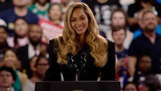 Beyoncé Delivers Powerful Speech at Rally with VP Kamala Harris in Houston [upl. by Lourie]